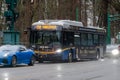 A Translink Vancouver public transportation bus on the road