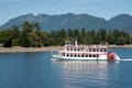 Constitution Paddle Steamer Cruising along the Outer Harbour in Vancouver on