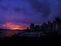 Vancouver British Columbia Canada City at Sunrise on the Bay Royalty Free Stock Photo