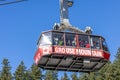 Skyride Gondola Grouse Mountain ride The Peak of Vancouver Royalty Free Stock Photo