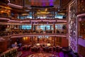 View of the Centrum bar on the Serenade of the Seas Royalty Free Stock Photo