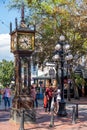 Historic steam powered clock in Gastown, Vancouver Royalty Free Stock Photo