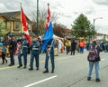 VANCOUVER, CANADA - April 14, 2018: people on the street during annual Indian Vaisakhi Parade Royalty Free Stock Photo