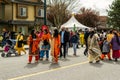 VANCOUVER, CANADA - April 14, 2018: people on the street during annual Indian Vaisakhi Parade.