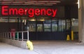 Close up view of Vancouver General Hospital emergency room entrance Royalty Free Stock Photo