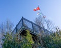 VANCOUVER, CANADA - February 25, 2019: Tourists at Propect Point lookout in Stanley Park Royalty Free Stock Photo