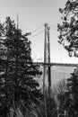 VANCOUVER, CANADA - February 25, 2019: Tourists at Propect Point lookout in Stanley Park Royalty Free Stock Photo