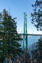 VANCOUVER, CANADA - February 25, 2019: Tourists at Propect Point lookout in Stanley Park Royalty Free Stock Photo