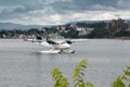 VANCOUVER, CANADA/NORTH AMERICA - AUGUST 12 :Seaplane taxiing in