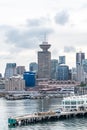 Skyline view in downtown Vancouver with Harbour Center