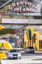 Entrance to Granville Island in Vancouver Royalty Free Stock Photo