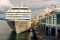 Vancouver, Canada - September 12, 2018: Seven Seas Mariner cruise ship, in port. Royalty Free Stock Photo