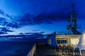 VANCOUVER, Canada - September 03, 2018: view from Passenger Deck of a BC Ferries Vessel sunrise cruise to Vancouver