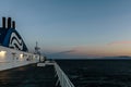 VANCOUVER, Canada - September 03, 2018: view from Passenger Deck of a BC Ferries Vessel sunrise cruise to Vancouver