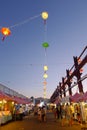 Vancouver Chinese Night Market with Colorful Lanterns