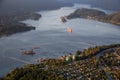 Vancouver City Aerial Royalty Free Stock Photo