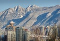 Vancouver and Coast Mountains Royalty Free Stock Photo