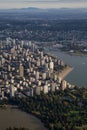 Vancouver Downtown Aerial Royalty Free Stock Photo