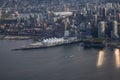 Vancouver Downtown Aerial Royalty Free Stock Photo