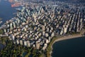 Vancouver Downtown City Aerial Royalty Free Stock Photo