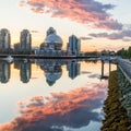 Vancouver, False Creek. An early morning. British Columbia, Canada.