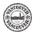 Vancouver grunge rubber stamp Royalty Free Stock Photo