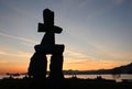 Vancouver Inukshuk Sunset