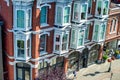 Vancouver Island, Canada. Aerial view of Victoria city buildings on a beautiful morning Royalty Free Stock Photo