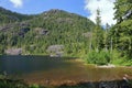 Vancouver Island Mountains in Strathcona Provincial Park, Baby Bedwell Lake on Summer Day, British Columbia, Canada