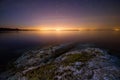 Vancouver Lights From Galiano Island Royalty Free Stock Photo