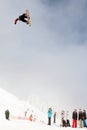 VANCOUVER - MARCH 28: Quiksilver Snowboarding Comp Royalty Free Stock Photo