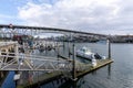 Vancouver marina, False Creek seen from Hornby Street Ferry Dock. VANCOUVER, CANADA Royalty Free Stock Photo