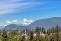 Vancouver panorama in summer Royalty Free Stock Photo