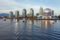 Vancouver Science World skyline from the water