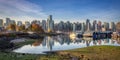 Vancouver Skyline in Autumn Royalty Free Stock Photo