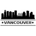 Vancouver Skyline City Icon Vector Art Design Royalty Free Stock Photo