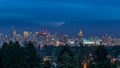 Vancouver Skyline at Dusk Royalty Free Stock Photo