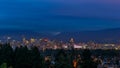 Vancouver Skyline at Dusk Royalty Free Stock Photo