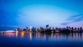 Vancouver City Skyline at Dusk Royalty Free Stock Photo