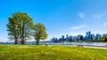 The Vancouver Skyline and Harbor in British Columbia, Canada Royalty Free Stock Photo