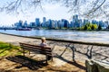 The Vancouver Skyline and Harbor in British Columbia, Canada Royalty Free Stock Photo