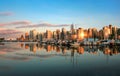 Vancouver skyline panorama at sunset Royalty Free Stock Photo