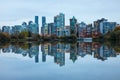 Vancouver skyline reflection Royalty Free Stock Photo