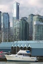 Vancouver skyline and waterfront from Stanley Park Royalty Free Stock Photo