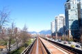 Vancouver SkyTrain new Canada Line to Surrey home rails train sky train road trip traffic big city life convenience