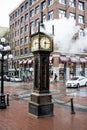 Vancouver steam clock in Gastown Royalty Free Stock Photo