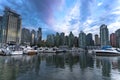 Vancouver Sunset Skyline Cityscape