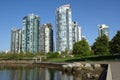 Vancouver Towers, False Creek Royalty Free Stock Photo