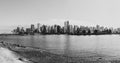 Vancouver Waterfront viewed from the Stanley Park Royalty Free Stock Photo