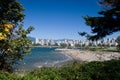 Vancouver west end and Kitsilano dog beach Royalty Free Stock Photo